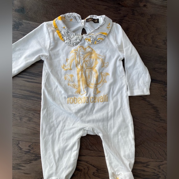 Roberto Cavalli baby onesie sleeper 9-12m - Picture 2 of 5